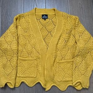 Yellow Knit Cardigan